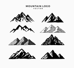 Set of Mountain logo 