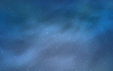 Light BLUE vector pattern with night sky stars.