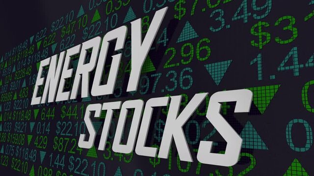 Energy Stocks Power Utility Company Shares Market Investment Rising Earnings 3d Illustration
