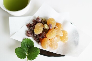 和菓子　豆菓子　甘納豆　お茶