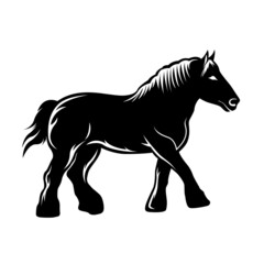 Horse Silhouette Vector For Cutting