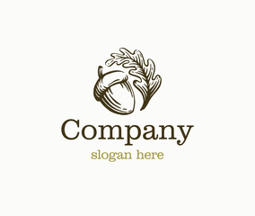 Oak logo template