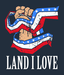 Fourth of july t-shirt design