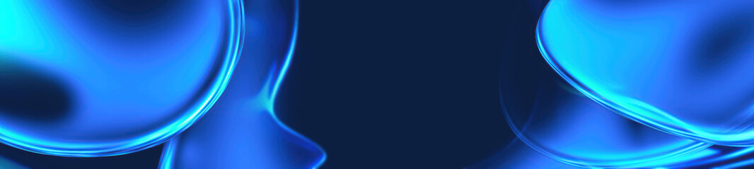 Abstract Luminous rings with sparkling . scifi lights at motion . Light painting object powerpointer cover background design