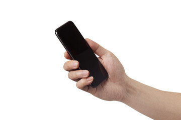 hand holding mobile phone