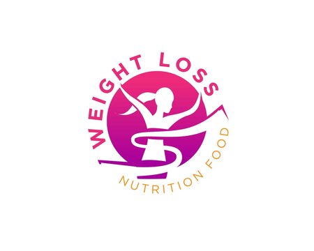 Women Weight Loss Silhouette Logo Designs Simple For Slim And Clinic Logo And Health Service