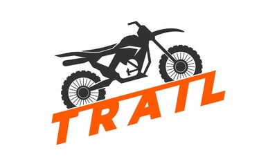 Trail motocross vector logo