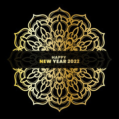 Happy New Year With Luxury Mandala