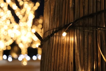tree with lights glowing,new year background,christmas