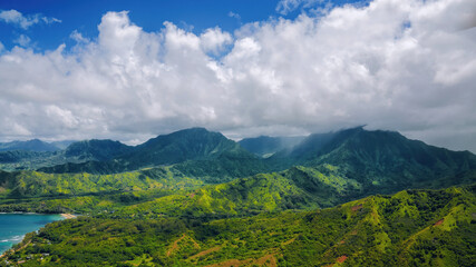 Fototapeta premium landscape with clouds