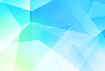 Light Blue, Green vector pattern with polygonal style.