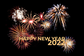 Holiday New Year 2022 greetings card