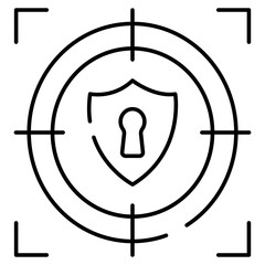 Modern design icon of security goal