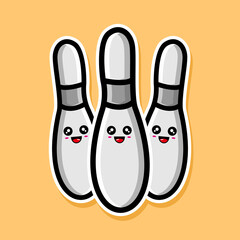 bowling pin cartoon design