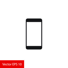 smartphone icon symbol vector. on white background editable eps10