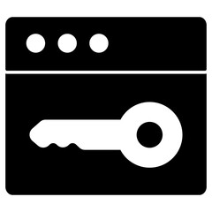 Key on web page, concept of web access
