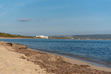 Beautiful Mal Pas Beach on the island of Formentera in the Balearic Islands in Spain.