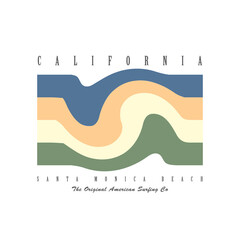 CALIFORNIA illustration typography. perfect for t shirt design