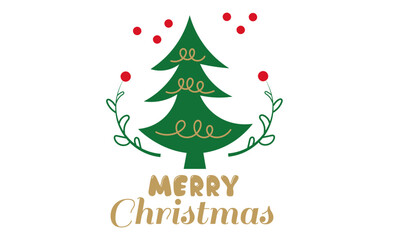 Fototapeta na wymiar Christmas Greeting. Christmas Wish design for print or use as poster, card, flyer or T Shirt