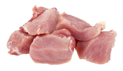 Meat isolated on white background.