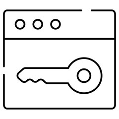 Key on web page, concept of web access