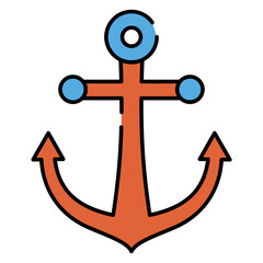 An icon design of anchor