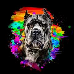 Poster portrait of a bulldog © reznik_val