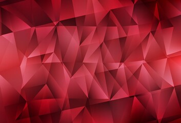 Light Red vector layout with lines, triangles.