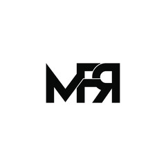 mfr initial letter monogram logo design