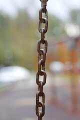 close up of a chain