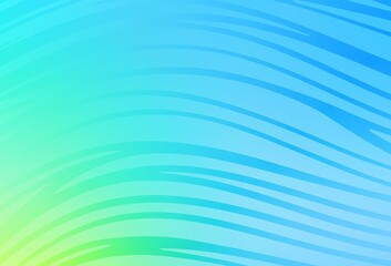 Light Blue, Green vector pattern with wry lines.