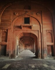 arches of the church of st john the baptist