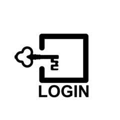 Login Icon Isolated On White Background