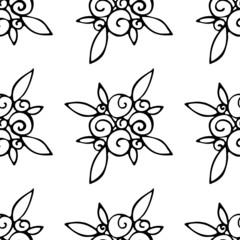 pattern of black roses 