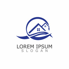 Sanitary home Logo Design Or Icon Vector Illustration template