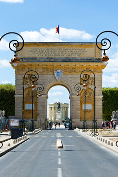 Title: Arc De Triomphe, Montpellier, Herault, Languedoc Roussillon, France

