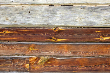 Tło ze starych brązowych desek © Monika