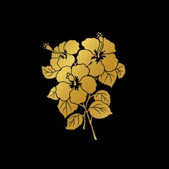 black and white flower