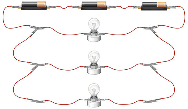 Science experiment of circuits
