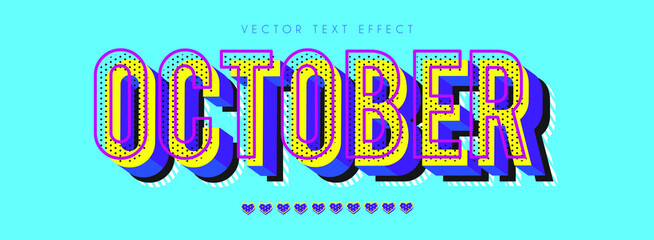 October Typography