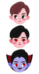Vampire Boy with Cute Face