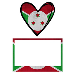 All world countries A-Z. Universal elements for design on white background. Burundi