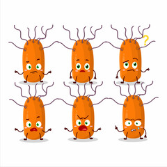 Cartoon character of duvinacovirus with what expression
