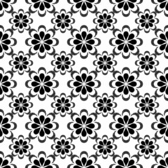 seamless laca pattern with black and white colors