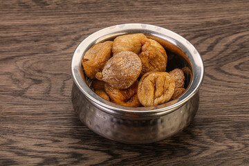 Dry sweet fig fruit heap