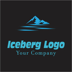 Ice berg Logo Template vector symbol nature