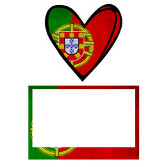 All world countries A-Z. Universal elements for design on white background. Portugal
