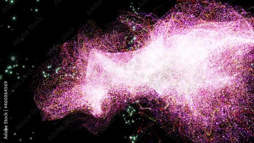 Canvas Prints a futuristic nebula with a red tint moving through outer space at a higher speed. beautiful backgrou