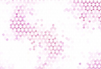 Light Pink vector pattern with wry lines.