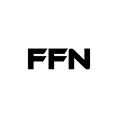 FFN letter logo design with white background in illustrator, vector logo modern alphabet font overlap style. calligraphy designs for logo, Poster, Invitation, etc.